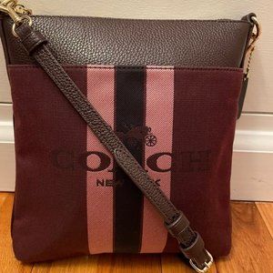 Coach Horse & Carriage Jacquard Kitt Crossbody